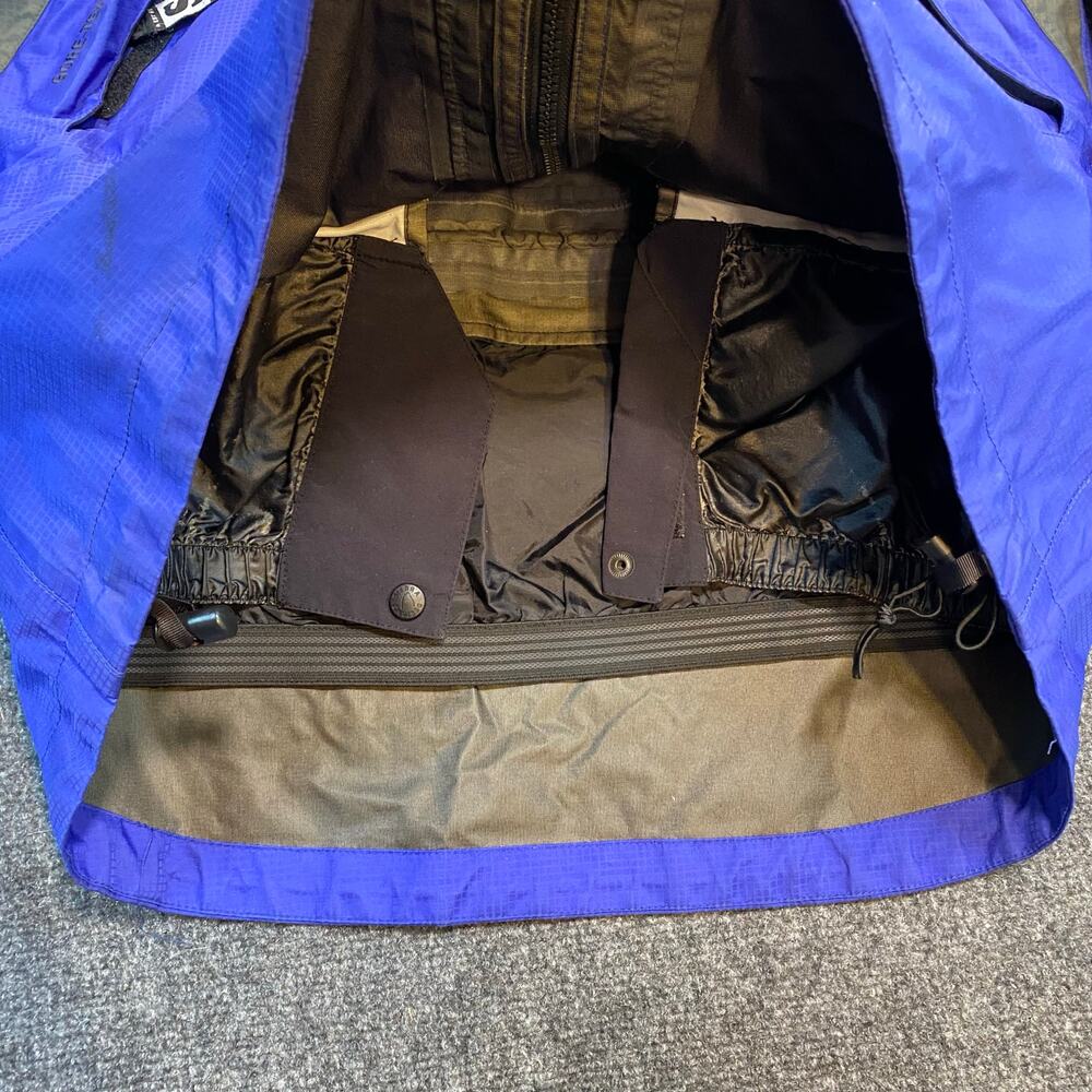 Sierra Designs Men's Size XL Gore Tex Black Blue Rain Jacket Windbreaker Hooded - Picture 4 of 9